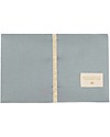 Nobodinoz Fasciatoio Waterproof Mozart - Stone Blue - 68x50 cm - Cotone Bio Fasciatoi da Viaggio