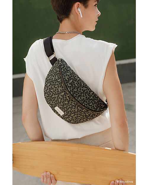 Nobodinoz Marsupio Paris-Tokyo - Forest Yumiko - Cotone Bio - 31 x 20 x 10 cm Marsupi