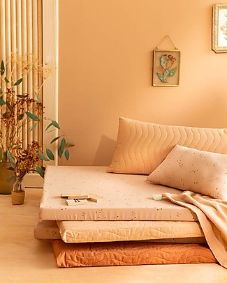 Nobodinoz Materasso e Tappeto Gioco Saint Barth - Willow Dune - 120x60x4 cm - Cotone Bio Tappeti Gioco