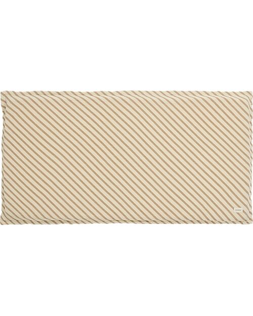 Nobodinoz Materasso Landscape Waffle Floor - Righe Natural - 120 x 60 x 4 cm - Cotone Bio Tappeti Gioco Imbottiti