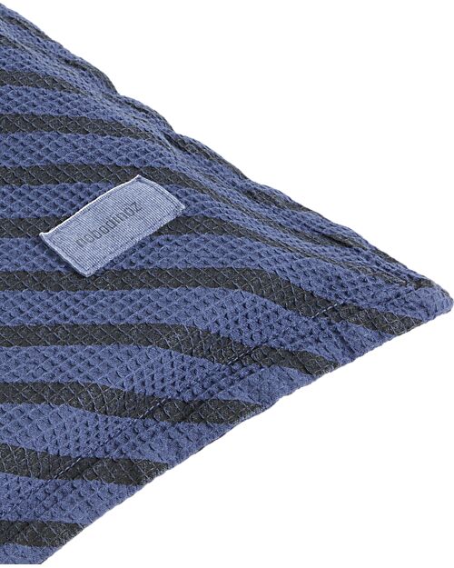 Nobodinoz Materasso Landscape Waffle Floor - Righe Vetiver- 120 x 60 x 4 cm - Cotone Bio Tappeti Gioco Imbottiti