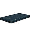 Nobodinoz Materasso Pieghevole  Bebop - Gold Stella/Night Blue - 100x100x4 cm - Cotone Bio Tappeti Gioco Imbottiti