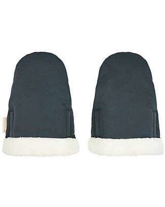 Nobodinoz Muffole da Passeggino Impermeabili - Carbon Blue - Cotone Bio Oeko-Tex Guanti