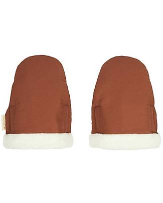 Nobodinoz Muffole da Passeggino Impermeabili - Clay Brown - Cotone Bio Oeko-Tex Guanti