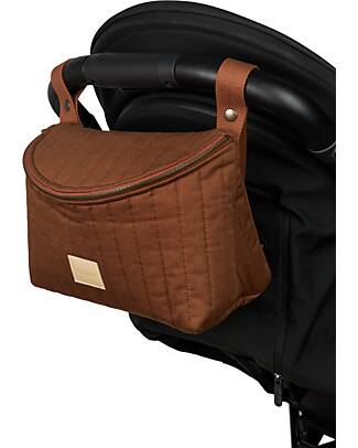 Nobodinoz Organizer per Passeggino Waterproof Hyde Park - Brick Brown - 32x20x14 Borse e Organizer