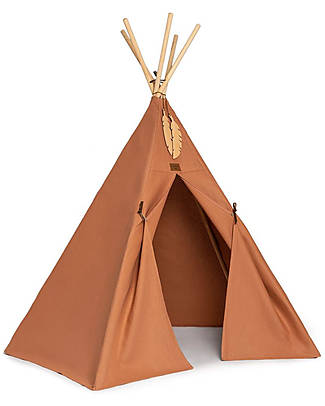 Nobodinoz OUTLET - Tenda Tipi Nevada - Marrone - Cotone bio e legno - Pezzo di Showroom Tende Gioco