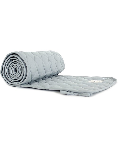 Nobodinoz Paracolpi per Lettino Alexandria - Celeste Riviera - Cotone bio Paracolpi