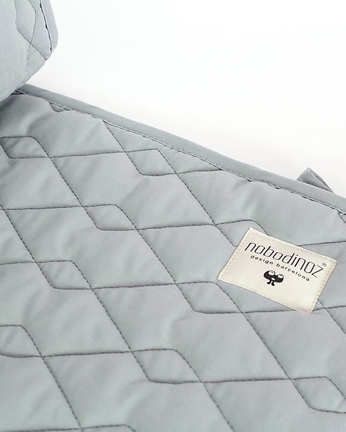 Nobodinoz Paracolpi per Lettino Alexandria - Celeste Riviera - Cotone bio Paracolpi