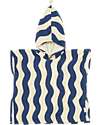 Nobodinoz Poncho da Bagno Portofino - Blue Waves Waffle - Cotone Bio
 Accappatoi e Asciugamani