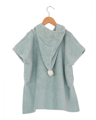 Nobodinoz Poncho da Bagno So Cute, Verde - Cotone bio Accappatoi e Asciugamani