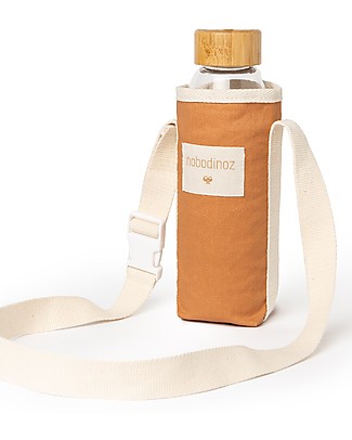 Nobodinoz Portaborraccia Sunshine - Cannella - Cotone bio Borracce Metallo