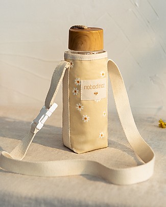 Nobodinoz Portaborraccia Sunshine - Margherite - Cotone bio Borracce Metallo