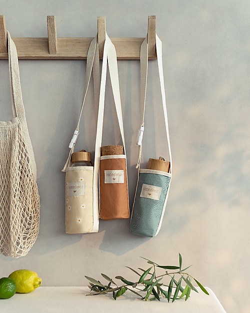 Nobodinoz Portaborraccia Sunshine - Margherite - Cotone bio Borracce Termiche