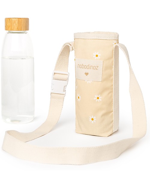 Nobodinoz Portaborraccia Sunshine - Margherite - Cotone bio Borracce Termiche