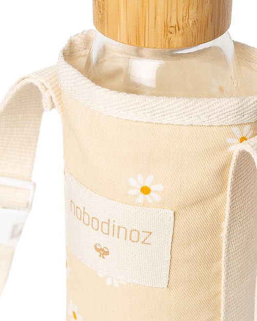 Nobodinoz Portaborraccia Sunshine - Margherite - Cotone bio Borracce Termiche