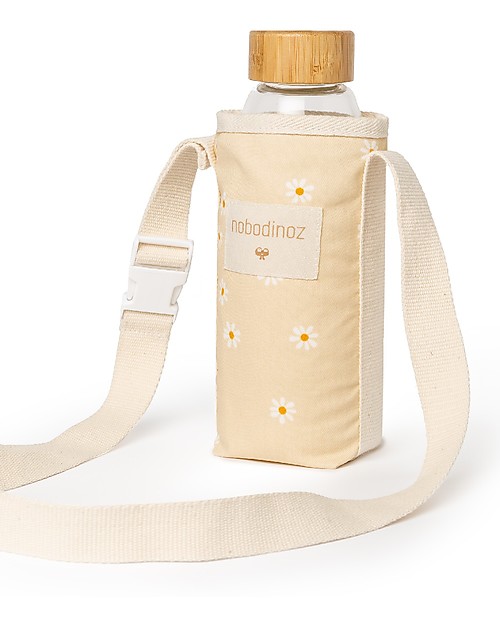 Nobodinoz Portaborraccia Sunshine - Margherite - Cotone bio Borracce Termiche