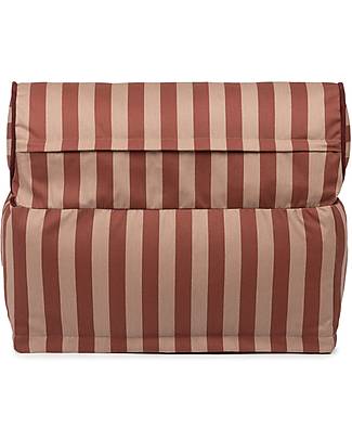 Nobodinoz Pouf Majestic - Marsala Taupe - 50x50x25cm - Cotone Bio Pouf