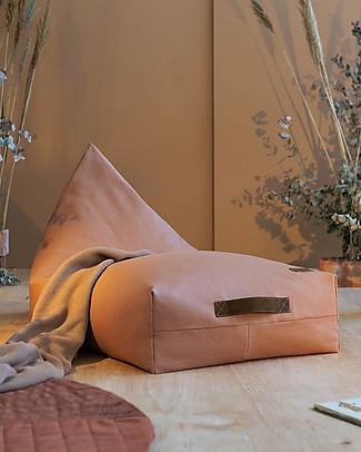 Nobodinoz Pouf Oasis - Marrone - Cotone Bio Cuscini Arredo