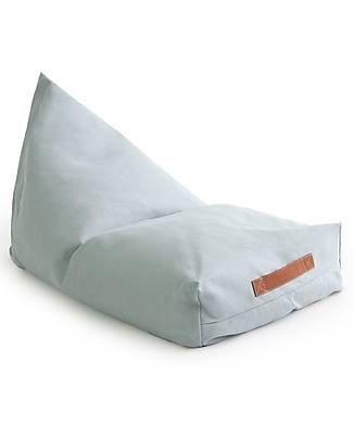 Nobodinoz Pouf Oasis - Riviera Blu - Cotone Bio Pouf