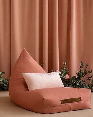 Nobodinoz Pouf Oasis - Rosa Dolcevita - Cotone bio Cuscini Arredo