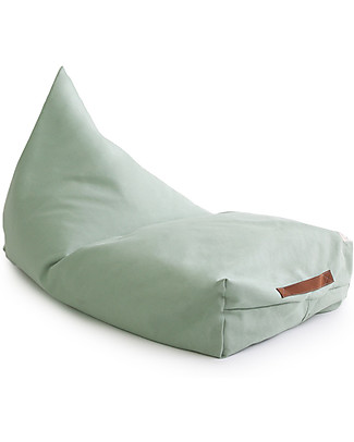 Nobodinoz Pouf Oasis, Verde - Cotone bio Cuscini Arredo