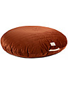 Nobodinoz Pouf rotondo Sahara - Marrone - Velluto Ecologico Trapuntato Pouf