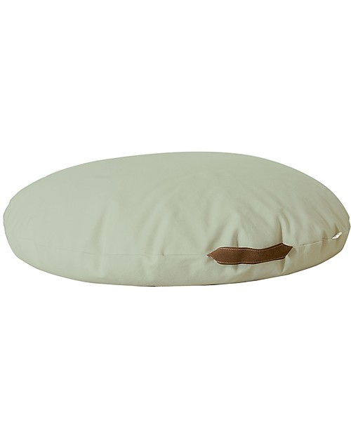 Nobodinoz Pouf rotondo Sahara, Verde - Cotone bio Pouf