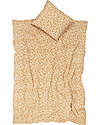 Nobodinoz Set Copripiumino in Mussola Wabi-Sabi - Golden Brown Sakura - 100x140 cm - Cotone Bio Set Copripiumino