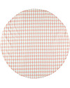 Nobodinoz Tappeto Rotondo Apache Small, Diamanti Rosa - 105 cm - Cotone bio Tappeti Arredo
