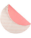 Nobodinoz Tappeto Rotondo Apache Small, Diamanti Rosa - 105 cm - Cotone bio Tappeti Arredo