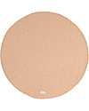 Nobodinoz Tappeto Rotondo Luna Piena Small - Willow Dune - 105 cm - Cotone Bio Tappeti Gioco Imbottiti