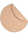 Nobodinoz Tappeto Rotondo Luna Piena Small - Willow Dune - 105 cm - Cotone Bio Tappeti Gioco Imbottiti