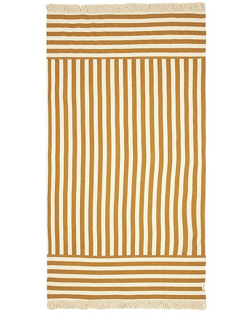 Nobodinoz Telo Asciugamano Mare Portofino - Honey Stripes Waffle - Cotone Bio
 Accappatoi e Asciugamani