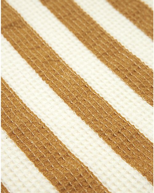 Nobodinoz Telo Asciugamano Mare Portofino - Honey Stripes Waffle - Cotone Bio
 Accappatoi e Asciugamani