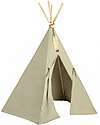 Nobodinoz Tenda Tipi Nevada - Laurel Green - Cotone Bio e Legno Tende Gioco