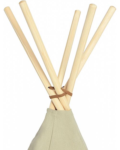 Nobodinoz Tenda Tipi Nevada - Laurel Green - Cotone Bio e Legno Tende Gioco