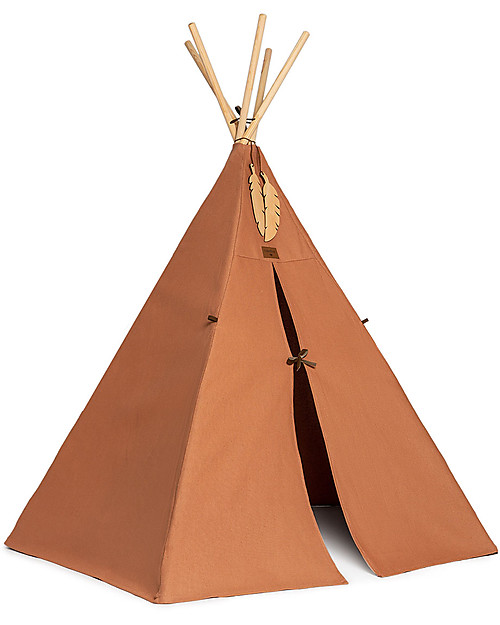 Nobodinoz Tenda Tipi Nevada - Marrone - Cotone bio e legno Tende Gioco