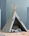 Nobodinoz Tenda Tipi Nevada - Riviera Blu - Cotone bio e legno Tende Gioco