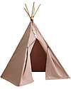 Nobodinoz Tenda Tipi Nevada - Rosa Chiaro - Cotone bio e legno Tende Gioco