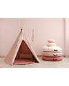 Nobodinoz Tenda Tipi Nevada - Rosa Chiaro - Cotone bio e legno Tende Gioco