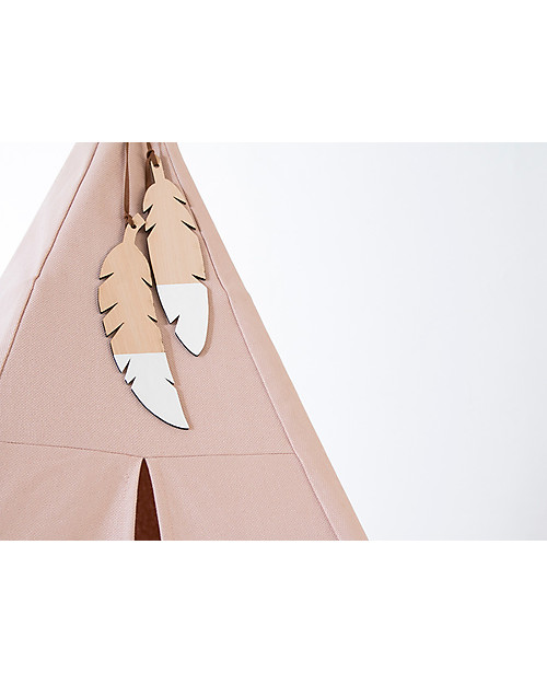Nobodinoz Tenda Tipi Nevada - Rosa Chiaro - Cotone bio e legno Tende Gioco