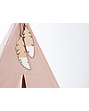 Nobodinoz Tenda Tipi Nevada - Rosa Chiaro - Cotone bio e legno Tende Gioco