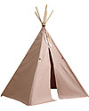 Nobodinoz Tenda Tipi Nevada - Rosa Chiaro - Cotone bio e legno Tende Gioco