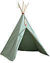 Nobodinoz Tenda Tipi Nevada, Verde - Cotone bio e legno Tende Gioco