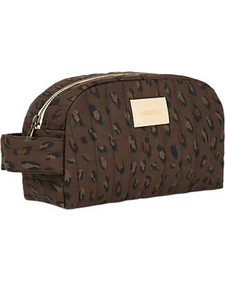 Nobodinoz Trousse Impermeabile Hyde Park - Leonie Brown - Cotone Bio Trousse e Pochette