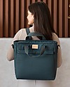 Nobodinoz Zaino Cambio Impermeabile Baby on the Go - Blu - Cotone Bio Zaini Fasciatoio