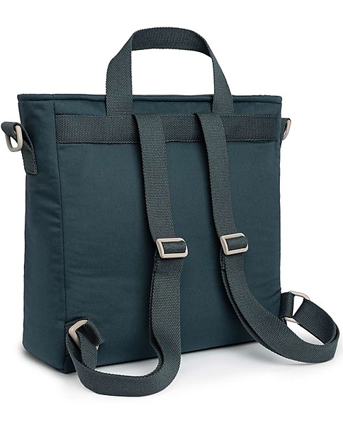 Nobodinoz Zaino Cambio Impermeabile Baby on the Go - Blu - Cotone Bio Zaini Fasciatoio