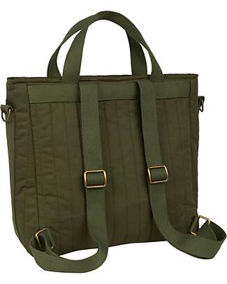 Nobodinoz Zaino Cambio Impermeabile Hyde Park 32x32x14cm - London Green - Con Ganci per Passeggino Borse e Organizer