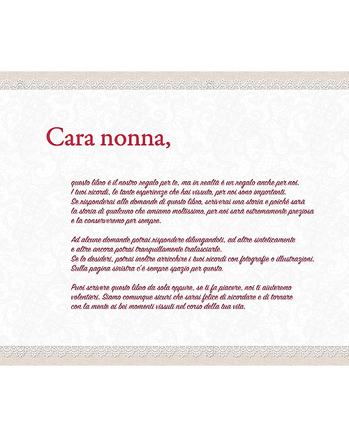 Nonna Nonno NONNA: Il regalo più bello per la nonna! "Nonna Parlami di Te" Un libro che la vostra nonna si divertirà a completare e che diventerà un tesoro per tutta la famiglia Libri