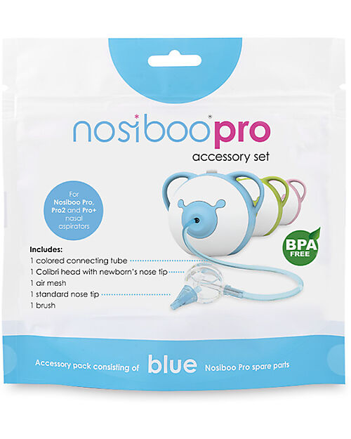 Nosiboo Set Accessori per Aspiratore Nasale Elettrico Nosiboo Pro - Blu Aspiratori Nasali